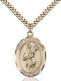 14kt Gold Filled St. Scholastica Pendant