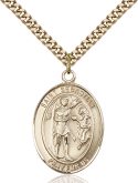 14kt Gold Filled St. Sebastian Pendant