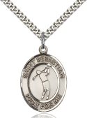 Sterling Silver St. Sebastian Pendant