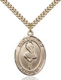 14kt Gold Filled St. Sebastian Pendant