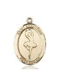 14kt Gold St. Sebastian Medal