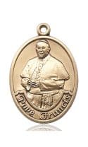 14KT Pope Francis Oval Medal
