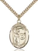 14kt Gold Filled St. Sebastian / Golf Pendant
